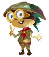 Sheldon (Splatoon) was able to create several new weapons using only recovered blueprints made by his late "Grandpappy", Ammoses Shellendorf.