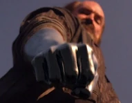 Danny Pine (Heroes) transforms his arm into metal.