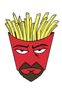 Frylock (Aqua Teen Hunger Force) doesn't have legs, so he moves around by levitating.
