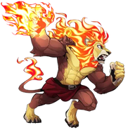 Zetterburn (Rivals of Aether), an anthropomorphic lion.