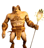 Savanti Romero (Teenage Mutant Ninja Turtles 2012 TV series) wielding the Time Scepter.