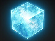 Empowered by the Space Stone, the Tesseract (Marvel Cinematic Universe) harnesses limitless cosmic energy and has absolute power over space and dimensions.