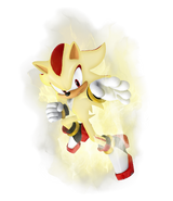 Super Shadow (Sonic The Hedgehog), much like Sonic, is able to induce a transformation by absorbing the power of the Chaos Emeralds.