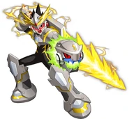 Geo Stelar (MegaMan StarForce) in his Thunder Zerker form.