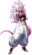 Android 21 (Dragon Ball Z) is a genetically engineered android of Human, Saiyan, Namekian, Frieza's race, Bio-android and Majin DNA.