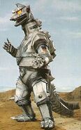 Mechagodzilla (Godzilla franchise) a mecha created by humans to combat the King of the Monsters.