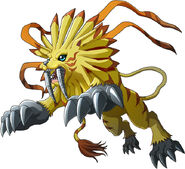 SaberLeomon (Digimon).jpg (129 KB) SaberLeomon's (Digimon) Infinity Arrow hardens the hairs of its mane and fires them as needles.