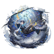 Lumen (Arknights) is an Ægir that possess traits of a blue guppy.