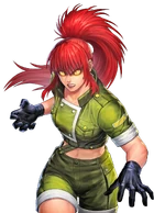 During the Riot of the Blood state, especially with Orochi's heightened presence, Leona (The King of Fighters) goes berserk and will attack anyone on sight...