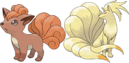 Vulpix and Ninetails (Pokémon), fox Pokémon .