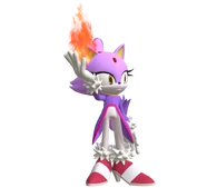 Blaze the Cat (Sonic the Hedgehog) is born with the power to manipulate fire.