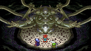 Possibly thanks to fact it contains the DNA of every lifeform that has ever lived, Inner Lavos' (Chrono Trigger) attacks and powers are capable of making themselves stronger and more deadly via the use of Evil Emanation.