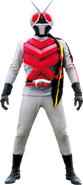 Keisuke Jin (Kamen Rider Showa Era) as Kamen Rider X.