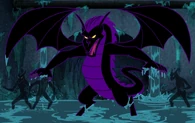 The Dark Dragon (American Dragon: Jake Long) summoning his minions the Shade Demons.