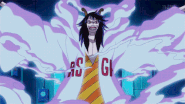 Caesar Clown (One Piece) can apply scientific knowledge to his Gasu Gasu no Mi ability to create and control various chemical gases from explosive to poison chemicals...
