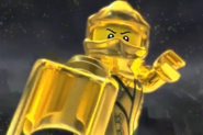 As the Ultimate Spinjitzu Master, Lloyd (Lego Ninjago: Masters of Spinjitzu) is immune to the Overlord's Dark Matter.