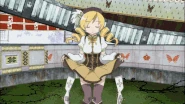 Mami Tomoe (Puella Magi Madoka) summoning rifles from her skirt.
