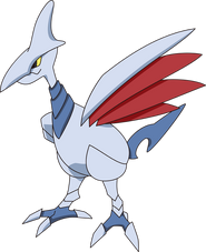 Skarmory (Pokemon) has a powerful steel-like skin.