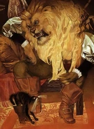 The Ogre (Puss in Boots).jpg (44 KB) The Ogre (Charles Perrault's Puss in Boots) is a monstrous giant who owns a large amount of land and has the magical ability to shape-shift into wild beasts.