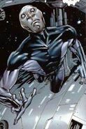 Darwin (Marvel Comics) adapting to survive in the vacuum of space.