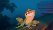 Due to a Voodoo curse placed upon him by the evil shadowman, Prince Naveen (The Princess and The Frog) was transformed into a frog.