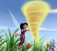 Vidia (Disney Fairies), one of the fast-flying fairies who can even control the air itself to create breezes, winds, and even whirlwinds.