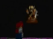 Giga Bowser Lightning.gif (4.6 MB) In trophy form, Bowser (Super Smash Bros. Melee) is struck by lightning, mutating him into Giga Bowser.