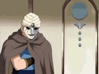 The Guardian ÄRM, Ifrit (Marchen Awakens Romance) releases a genie of fire for Alibaba to command in response to the power he obtained from his near-death experience.