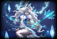 Isolde (League of Angels) is the angel of blizzards and snowstorms.