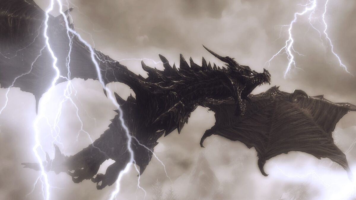 black lightning dragon