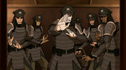 Republic City Police Officers (Avatar: The Legend of Korra) use metalbending to fight crime.