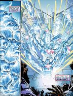 Captain Atom (DC Comics) often utilizes his quantum nature in order to fabricate whatever he needs at the time.