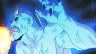 Boss (Mob Psycho 100) using his Cigarette Burn/Ignition Attack.