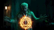 John Constantine Magic Portal To Hell.gif (2.77 MB) Both Esrin Fortuna and John Constantine's (Arrowverse) Occultism capable of using both Dark and Light Spells, which makes both of them very knowledgeable in using both.