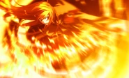 Kei Sakurai (Dies Irae) can become an intangible fire to phasing through all physical and spiritual attacks.