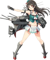 Choukai (KanColle).png (176 KB) Choukai (Kantai Collection) always calculates the battle situation.