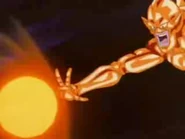 Nuova Shenron (Dragon Ball GT) preparing a fiery Ki Blast.