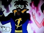 Virgil Hawkins/Static Shock (DCAU) can use static electricity to make the electrical fields surrounding him and others visible.