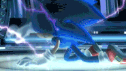 Sonic the Hedgehog (Sonic the Hedgehog), is half-hedgehog, half-Dark Gaia's Minion as Werehog.