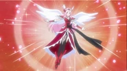 Eas/Setsuna Higashi (Fresh PreCure!) as Cure Passion in Cure Angel form