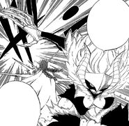 Kyouka's (Fairy Tail) curse "Strengthen" can increase her own power exponentially.