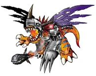 Metalgreymon.jpg (91 KB) MetalGreymon (Digimon) chest is bionically loaded with rockets to use for his "Giga Blaster".