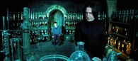 As an Occlumens, Severus Snape (Harry Potter) has superb self-control and is adept at concealing and regulating his thoughts, preventing users of Legilimency from perceiving them.