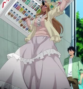 As an Ogre, Tionishia (Monster Musume) is strong enough to lift and throw vending machines with little effort.