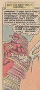 ...having discovered a new form of radiation called cold-fire, that can freeze a person into a sub-sub-zero state of suspended animation. Which are so intense, that not even Flash's speed vibrations can protect him from it and froze his arm in a micro-second...