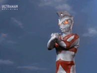 Ultraman Ace (Ultraman series) launching Vertical Guillotine...
