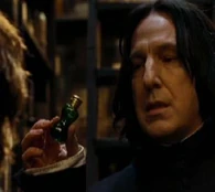 Severus Snape administers Veritaserum, (Harry Potter) a very powerful truth potion.