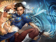 Chun-Li's (Street Fighters) high speed kicks are famous.