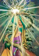 Cornelia (W.I.T.C.H) using nature's esoteric earth powers.