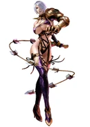 Ivy Valentine (Soul Calibur) can use alchemy from her father-in-law's research.